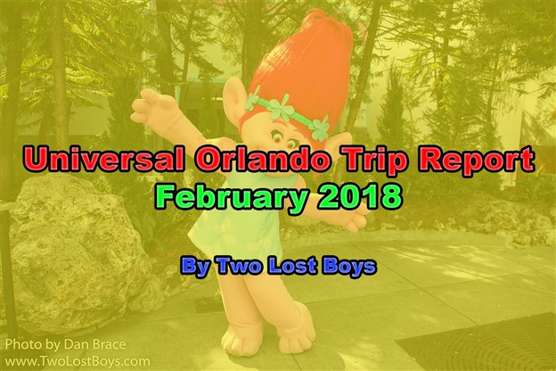A visit to Universal Orlando, February 2018 - A Trip Report